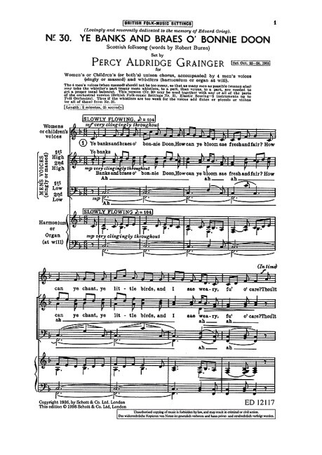 British Folk-Music Settings