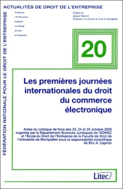 les premieres journees internationales du droit du commerce lectronique