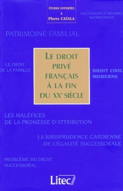 le droit prive francais a la fin du xxeme siecle