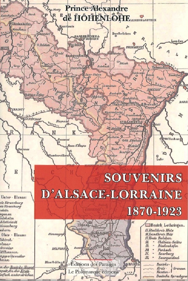 SOUVENIRS D'ALSACE-LORRAINE 1870-1923