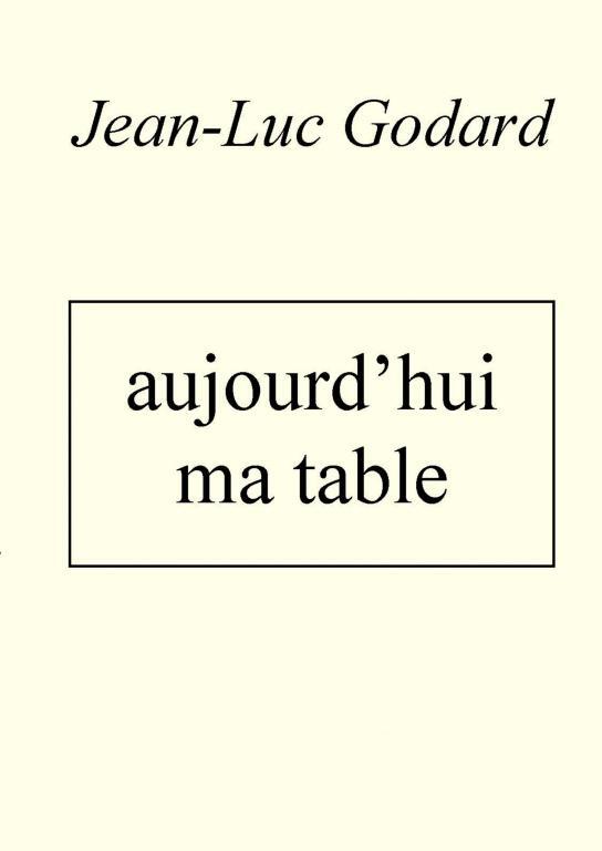 Aujourd'hui ma table