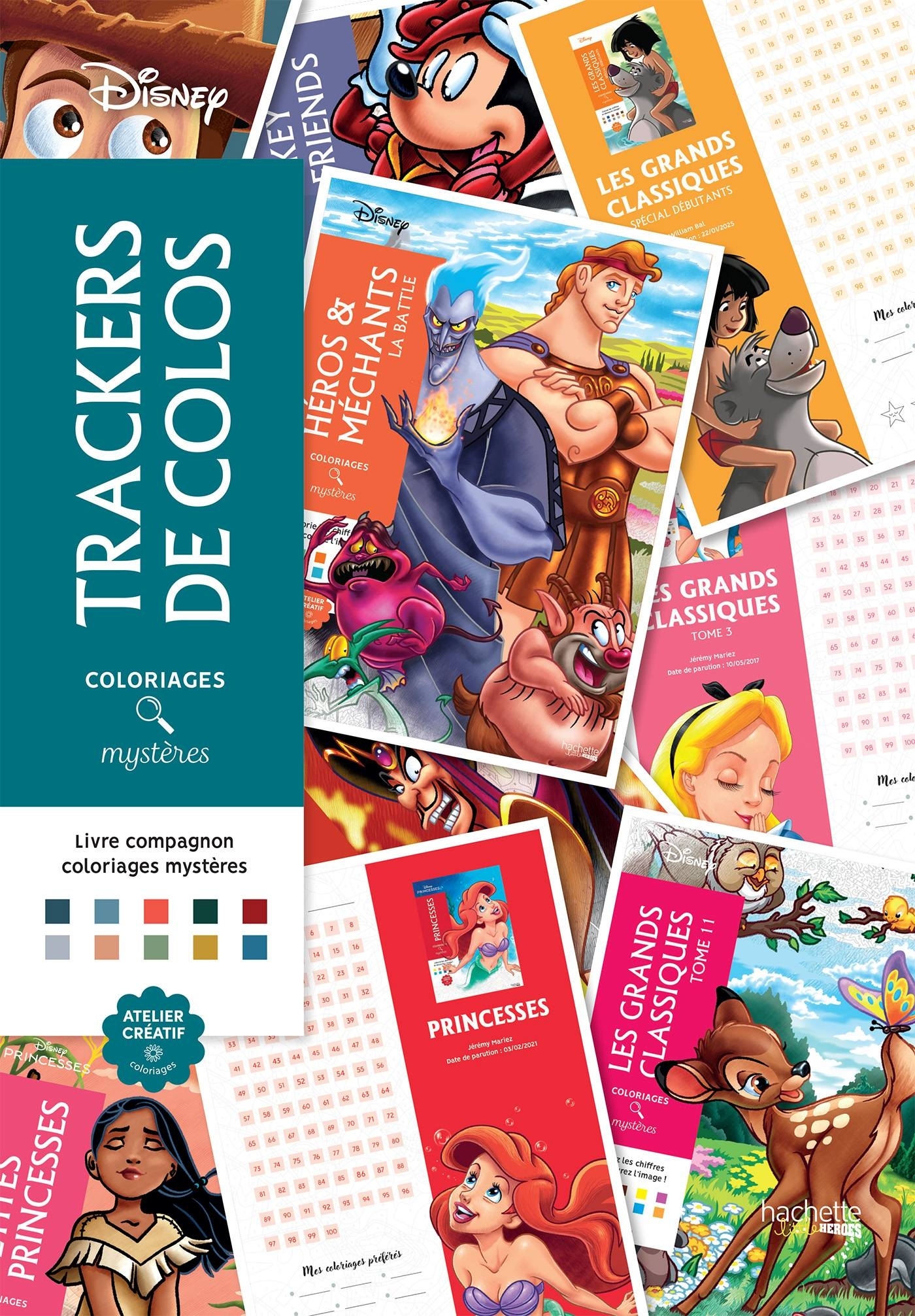 Livre compagnon - Les trackers de coloriages mystères Disney
