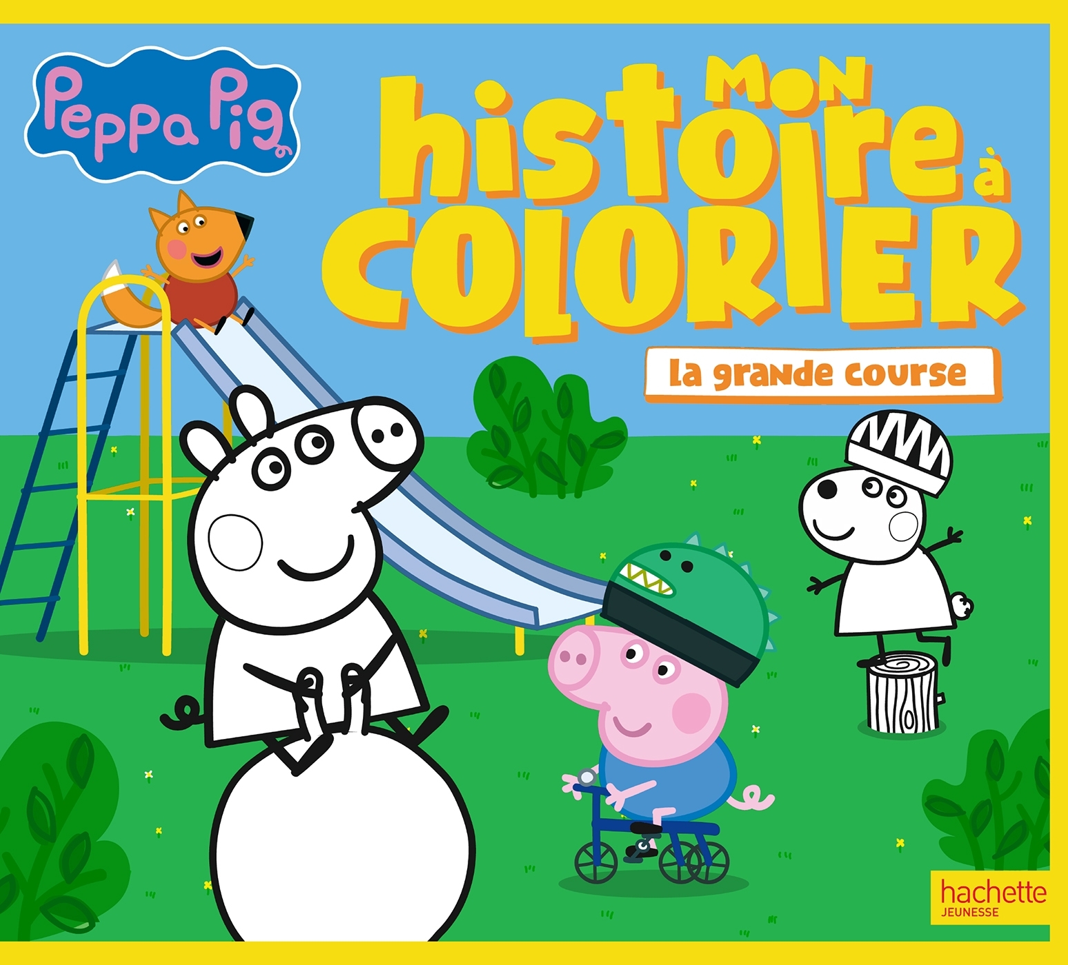 Peppa Pig - Mon histoire à colorier - La grande course