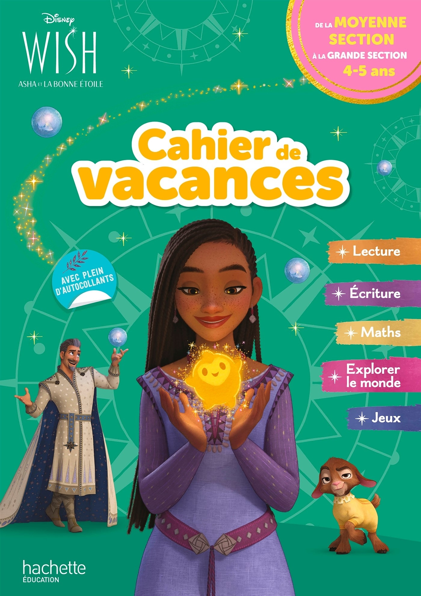 Disney - Wish - De la Moyenne à la Grande Section - Cahier de vacances 2025