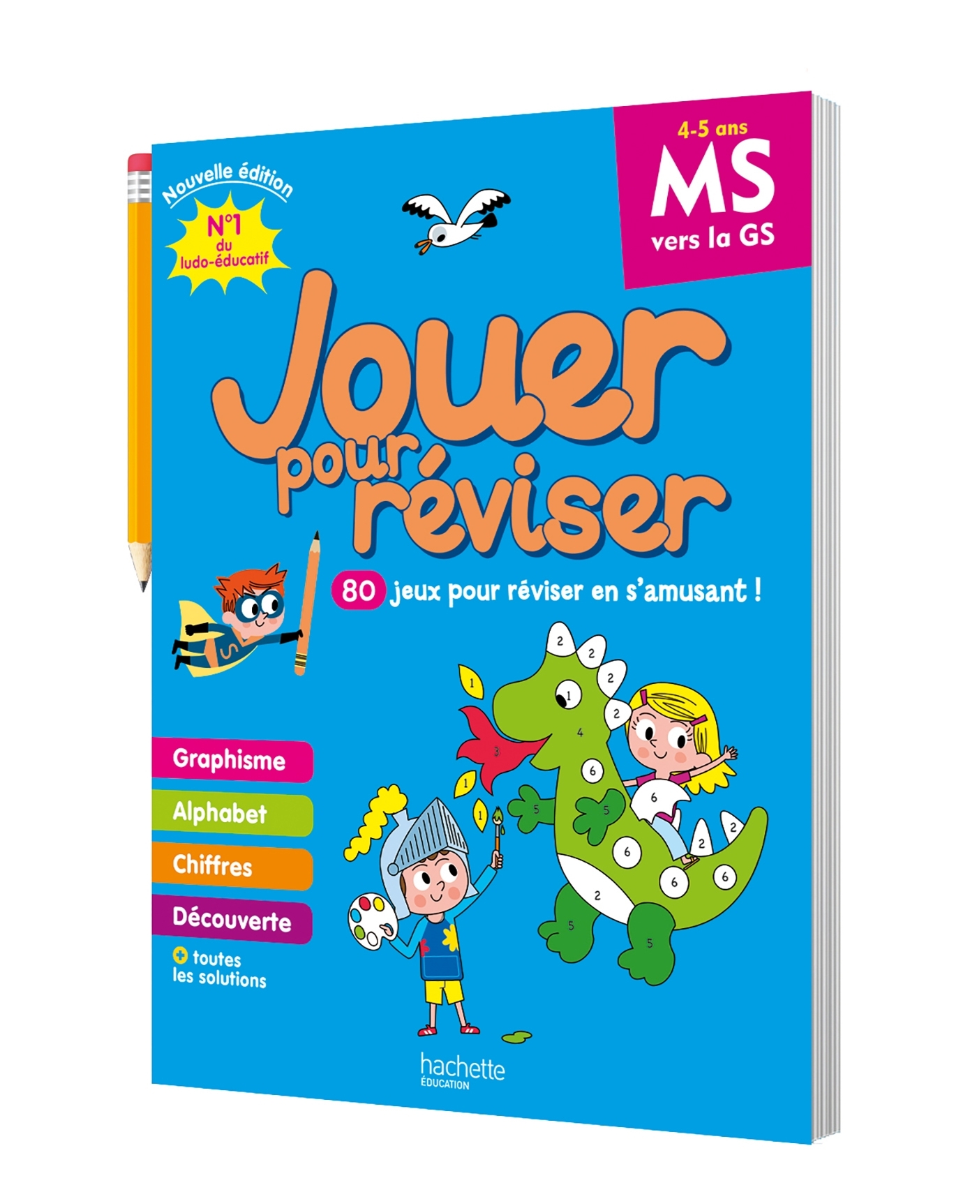 Jouer pour réviser - De la Moyenne à la Grande Section 4-5 ans - Cahier de vacances 2025