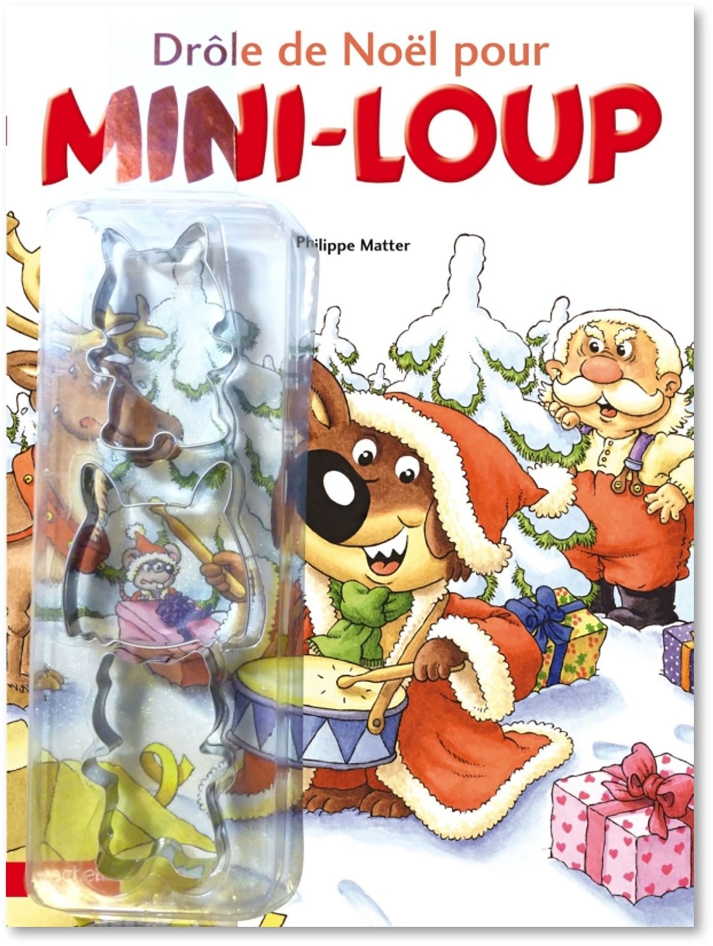 Drôle de Noël avec Mini-Loup avec 3 emporte-pièces