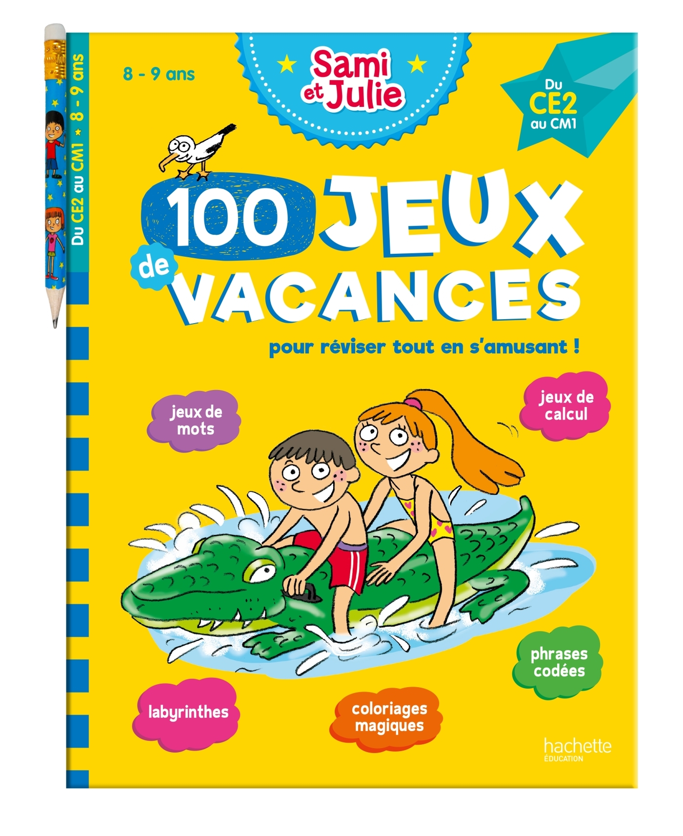100 Jeux de vacances - Sami et Julie - Du CE2 au CM1 - Cahier de vacances 2025