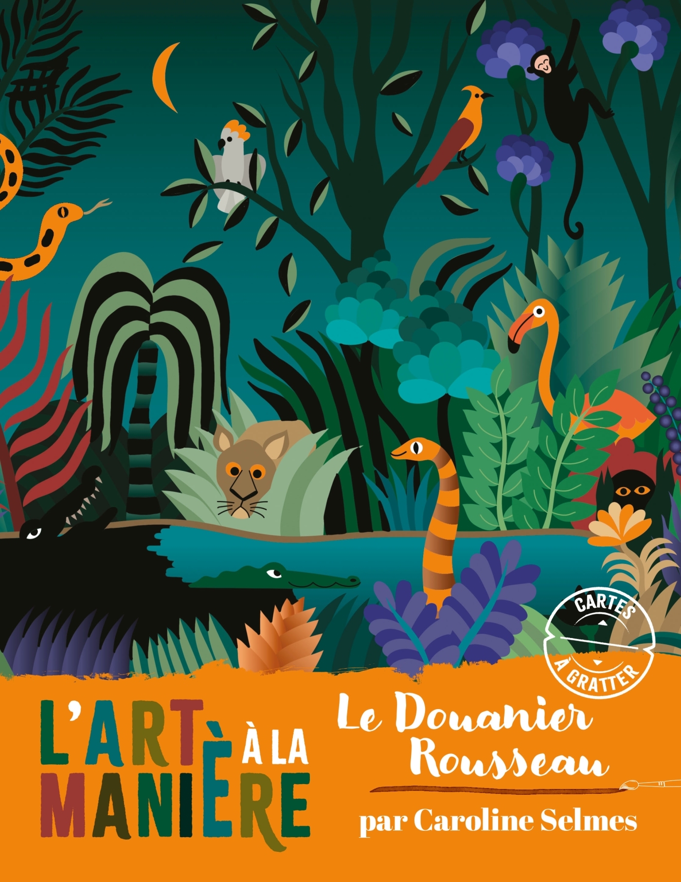 L'art à la manière du Douanier Rousseau - Cartes à gratter  - pochette avec accessoires