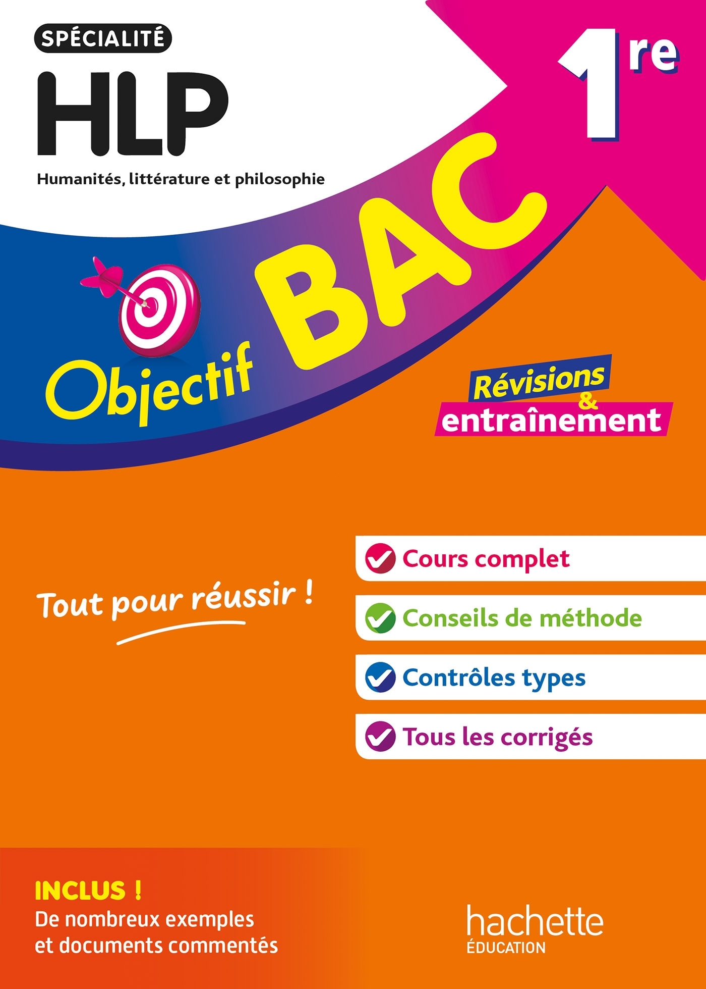 Objectif BAC 1re spécialité HLP BAC 2026