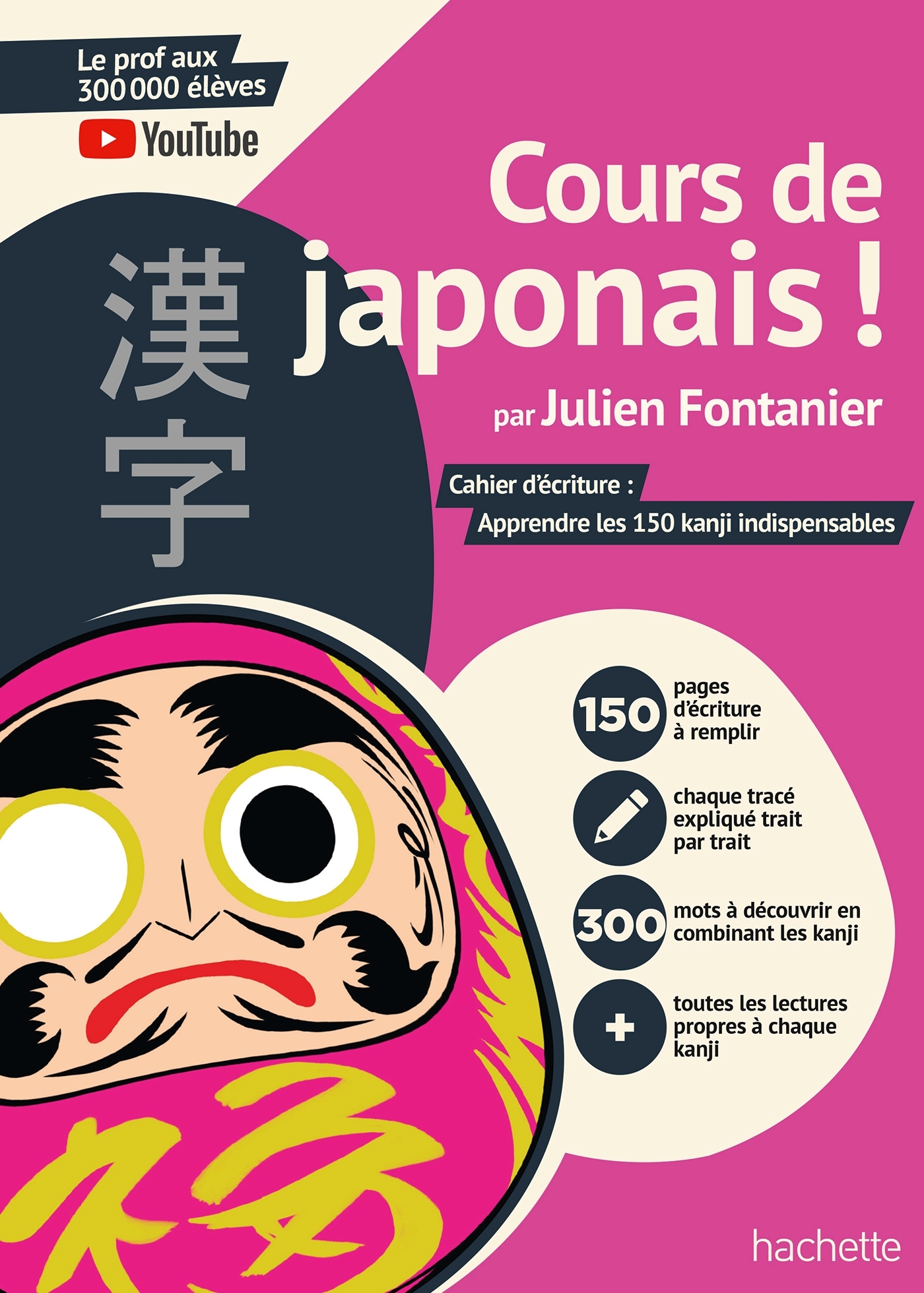 Cours de japonais ! Cahier d'écriture : Apprendre les 150 kanji indispensables