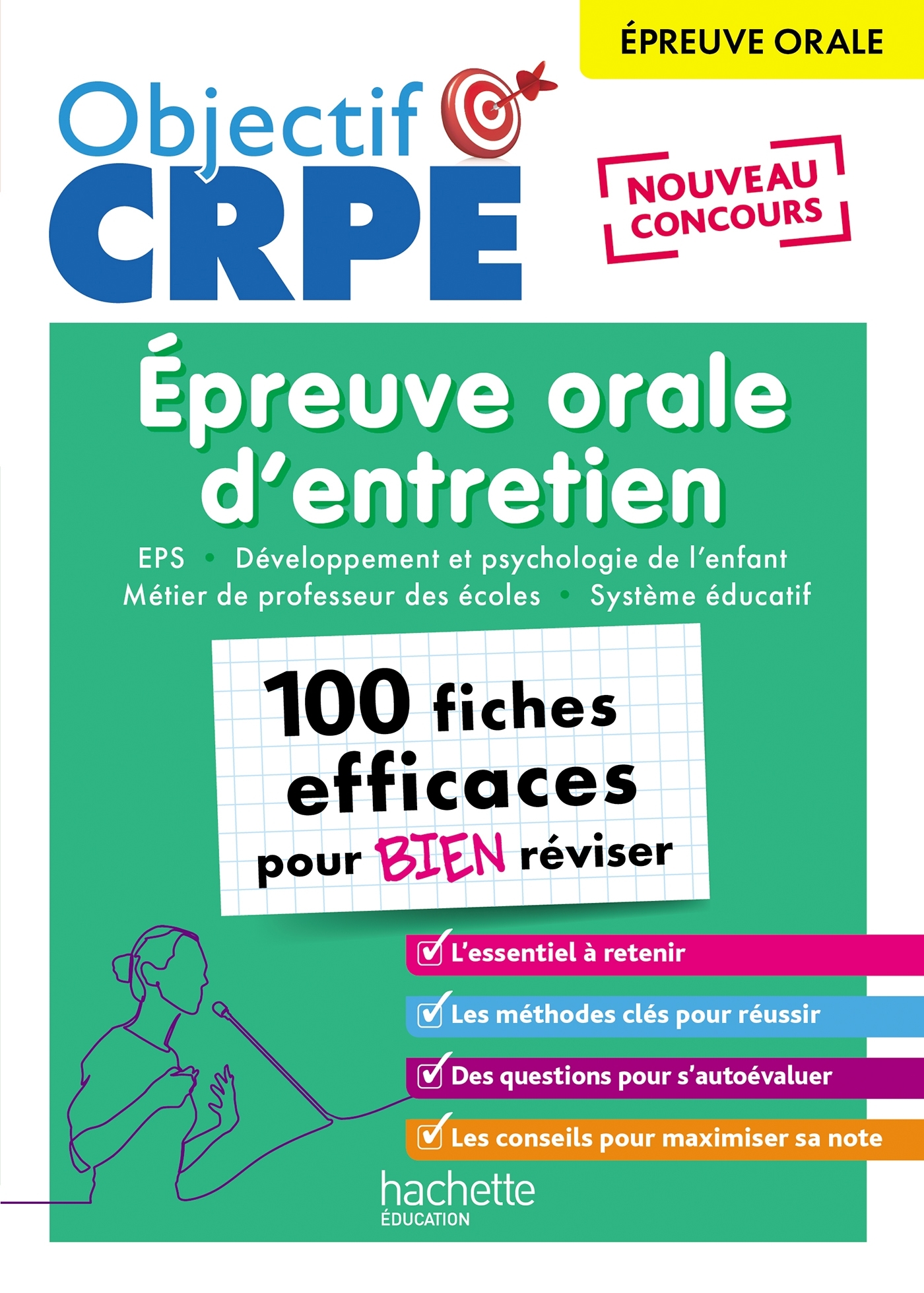Objectif CRPE 2025 - Épreuve orale d'entretien - 100 fiches efficaces pour bien réviser