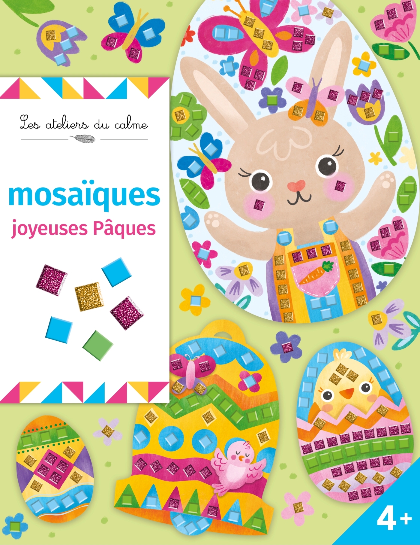 Mosaïques joyeuses Pâques - pochette avec accessoires