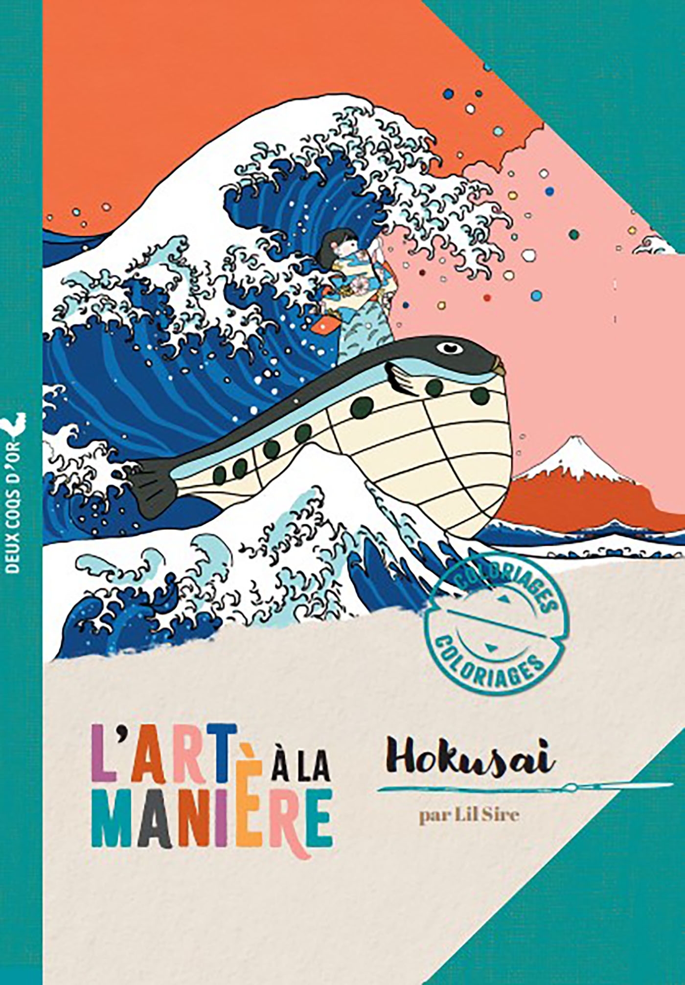 L'art à la manière - Coloriages Hokusai
