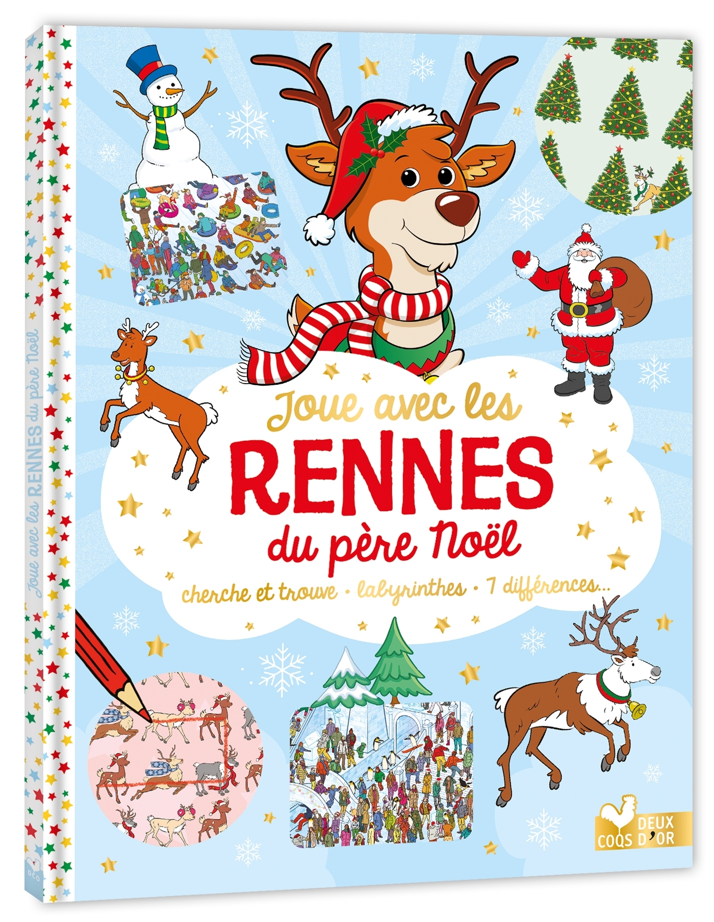 Joue avec les rennes du père Noël
