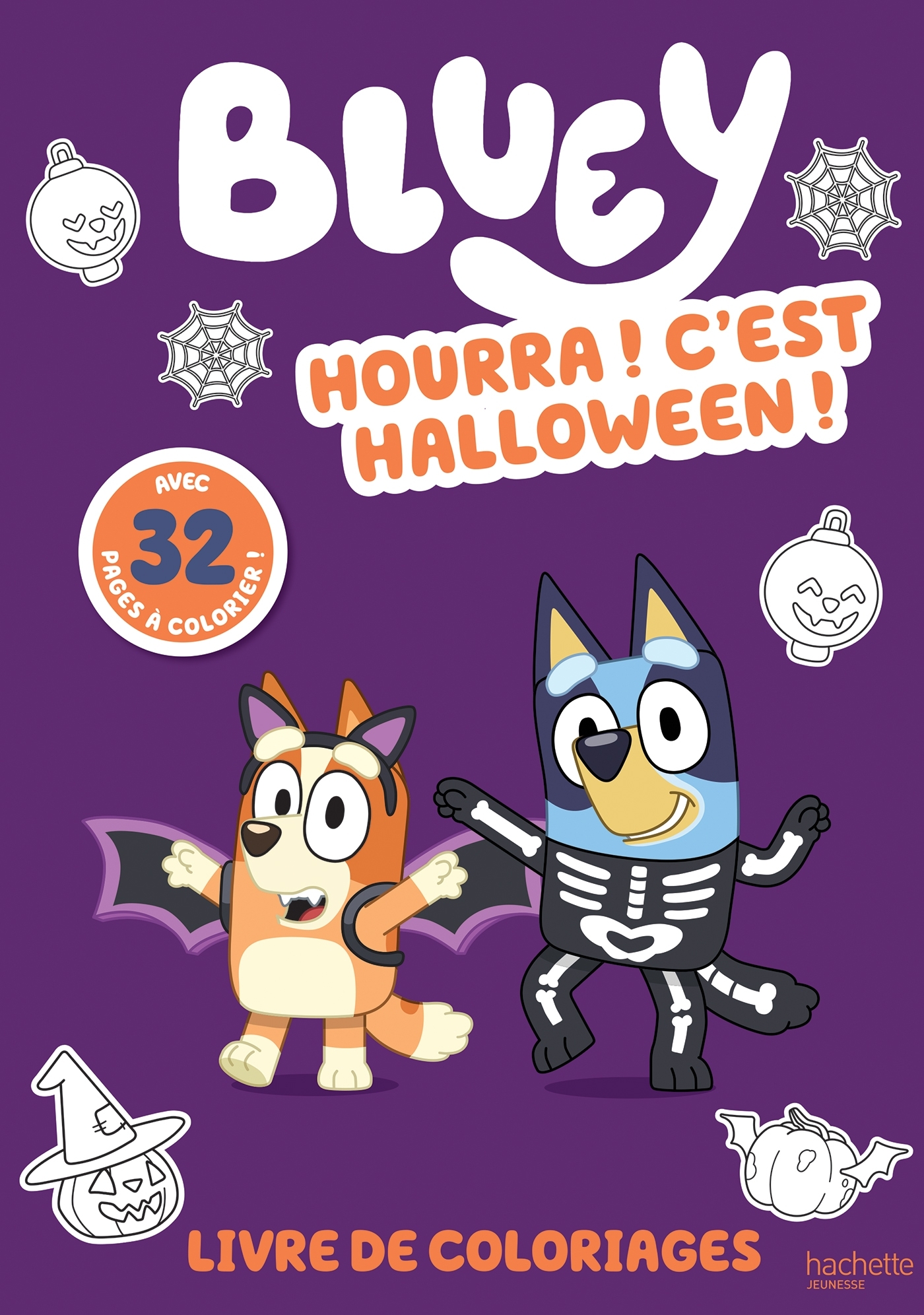 Bluey - Livre de coloriages - Hourra ! C'est Halloween !
