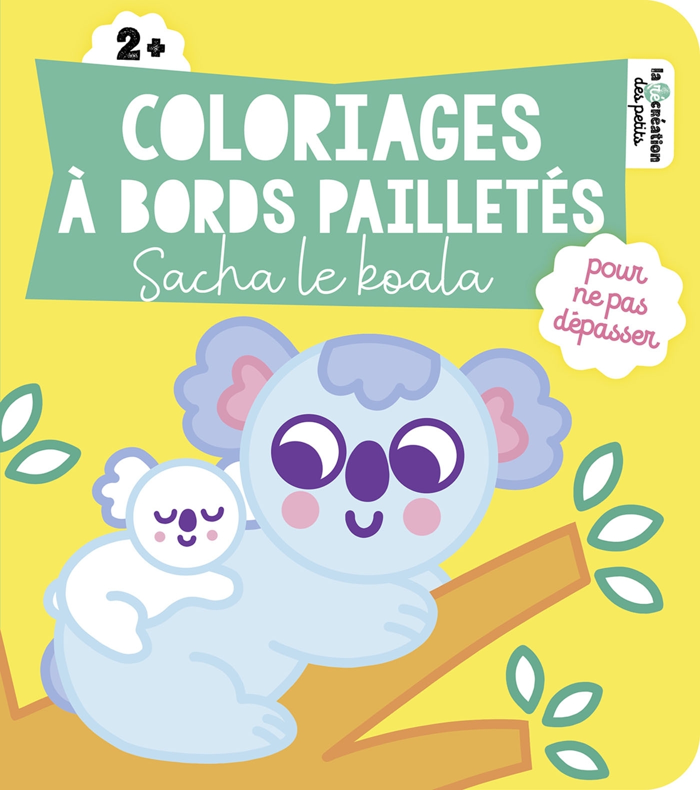 Coloriages à bords pailletés - Sacha le koala