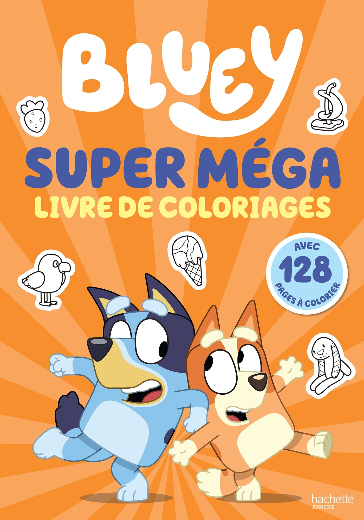 Bluey - Super méga livre de coloriages