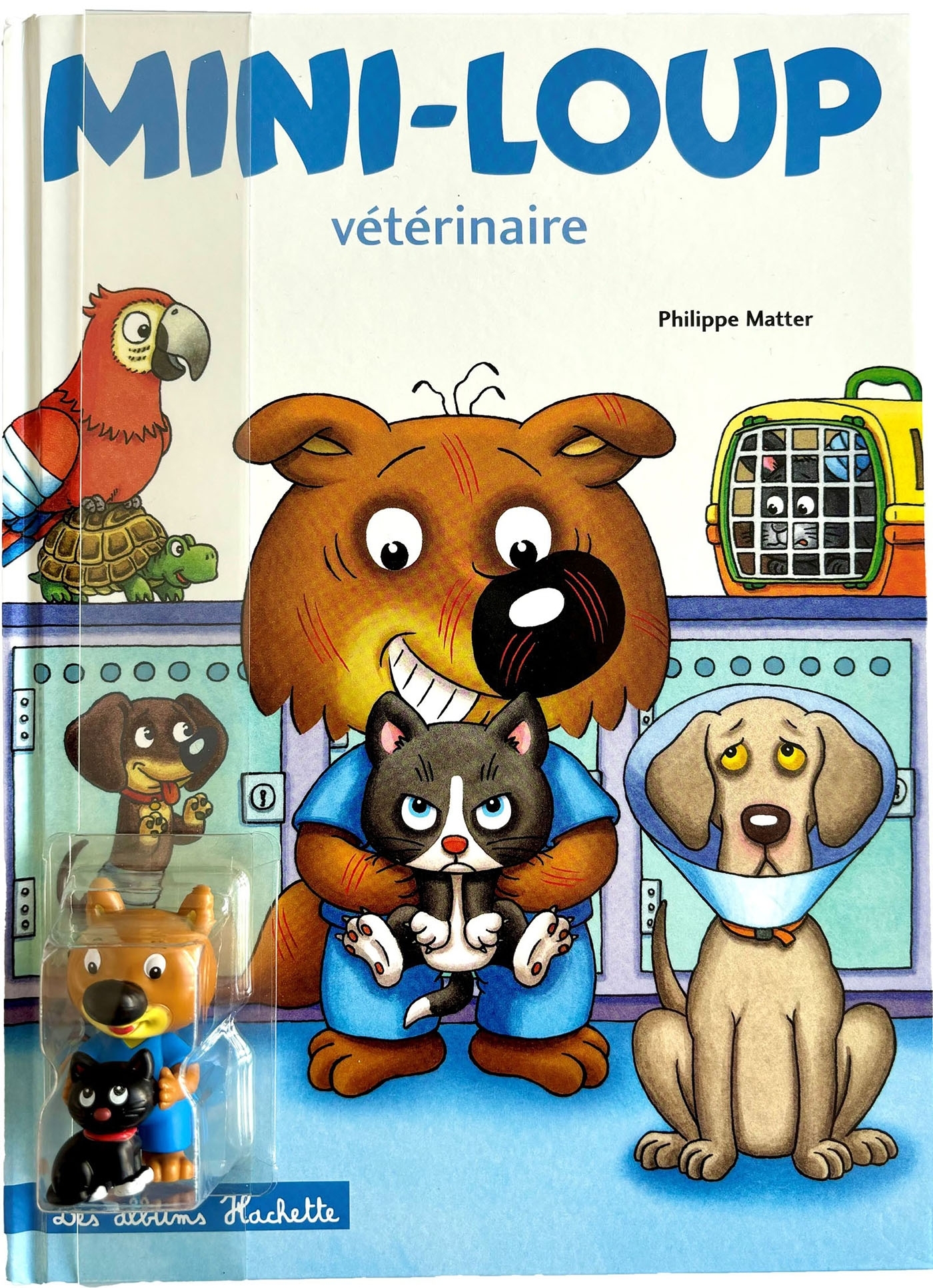 Mini-Loup vétérinaire avec figurine