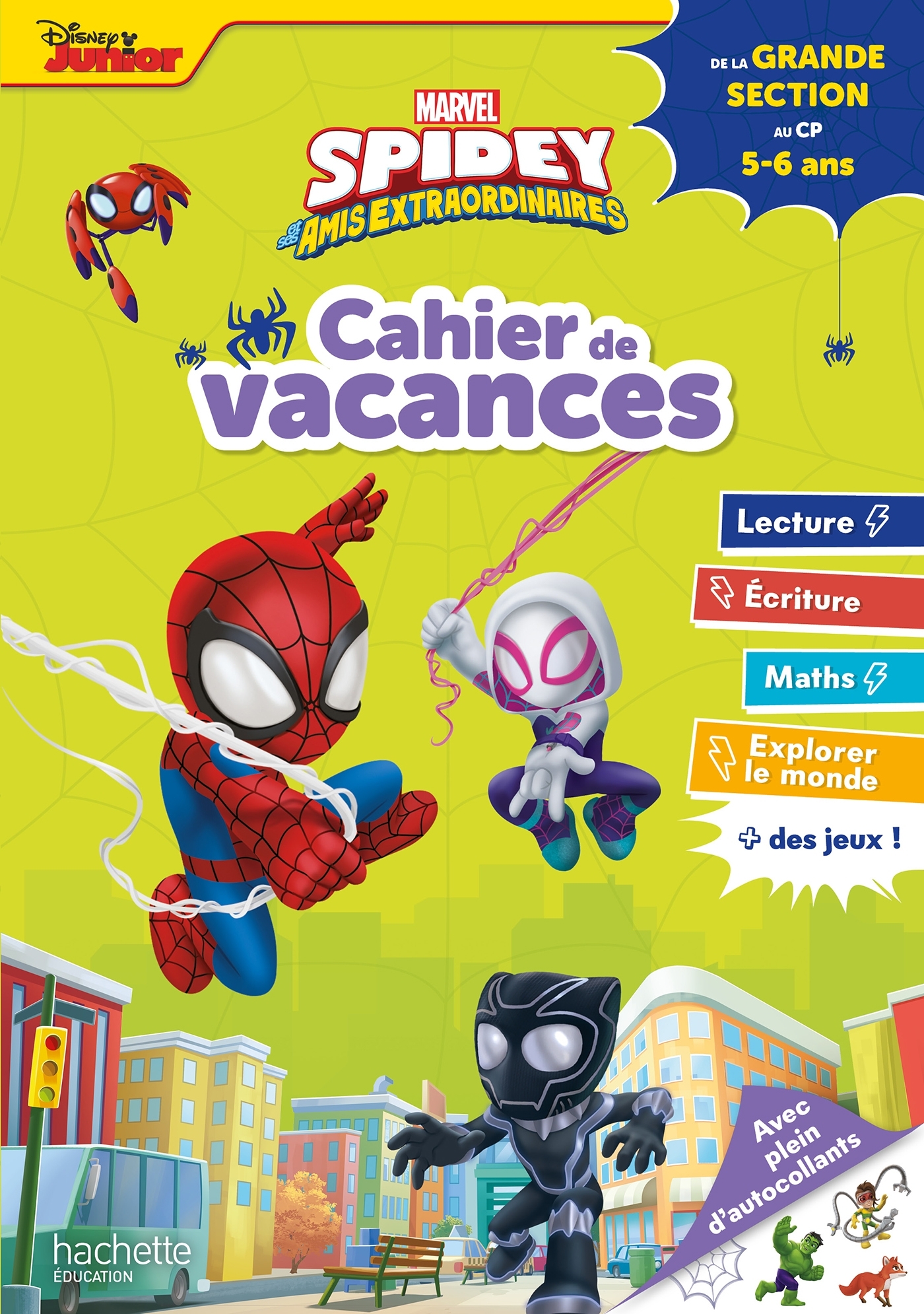Disney - Marvel - Spidey et ses amis extraordinaires - De la GS au CP - Cahier de vacances 2025