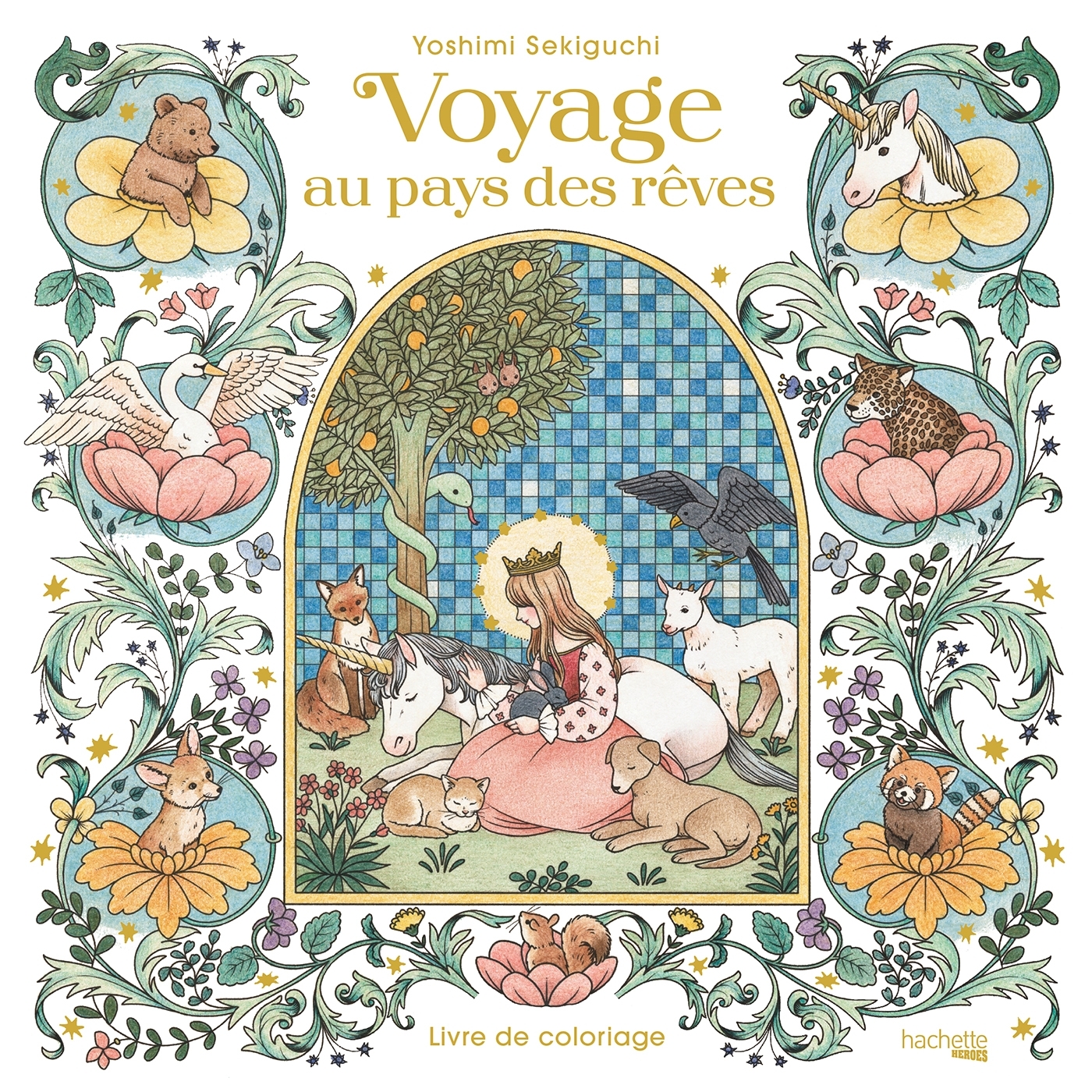 Voyage au pays des rêves - Livre de coloriage