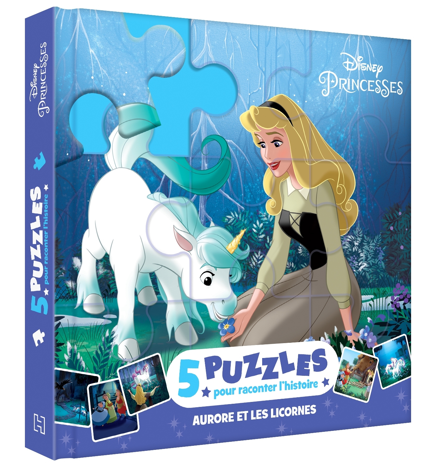 LA BELLE AU BOIS DORMANT - Mon Petit Livre Puzzle - 5 puzzles 9 pièces -  DISNEY PRINCESSES
