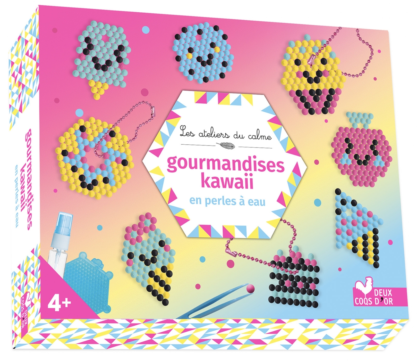 Gourmandises kawaii en perles à eau - coffret avec accessoires