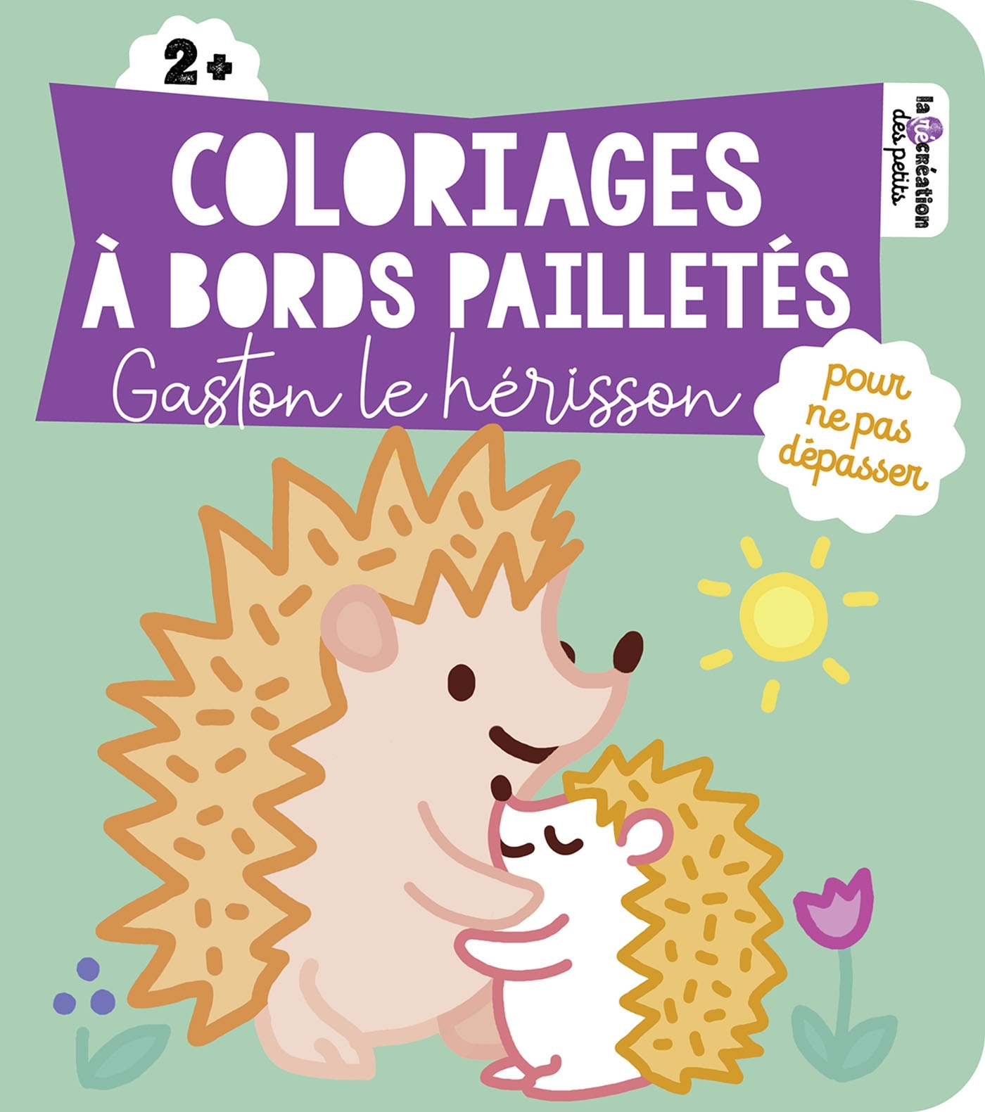 Coloriages à bords pailletés - Gaston le hérisson