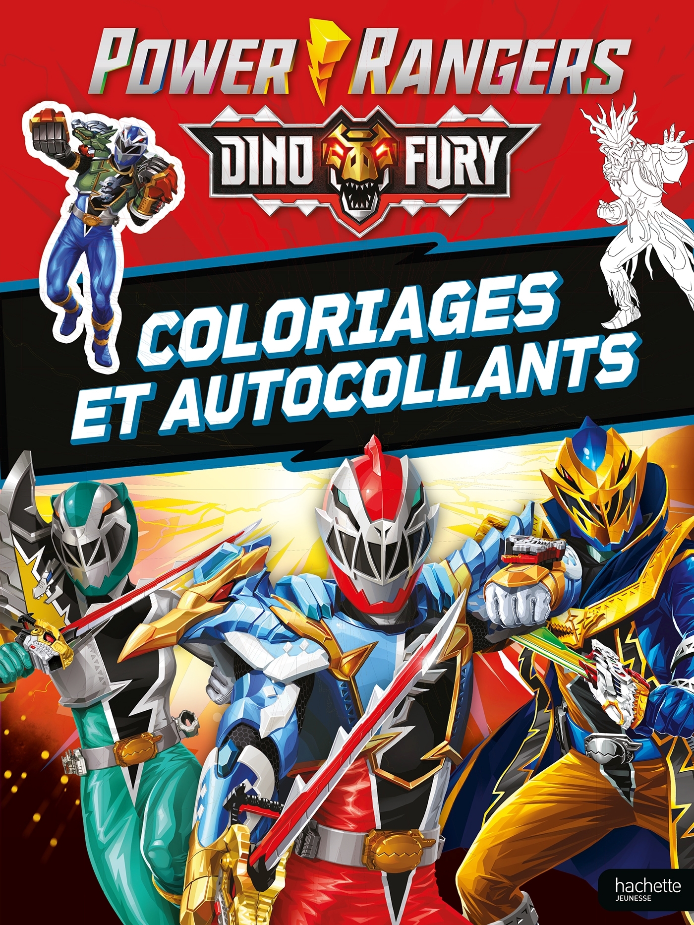 Power Rangers - Coloriages et autocollants