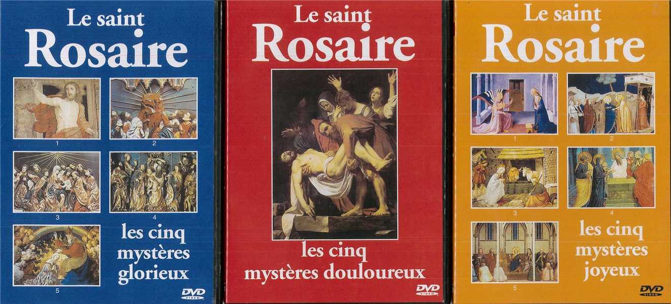 Le saint rosaire (lot de 3 dvd)