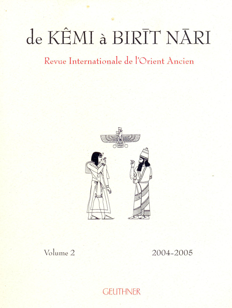 De Kêmi à Birit Nari 2 : Revue Internationale de l'Orient Ancien