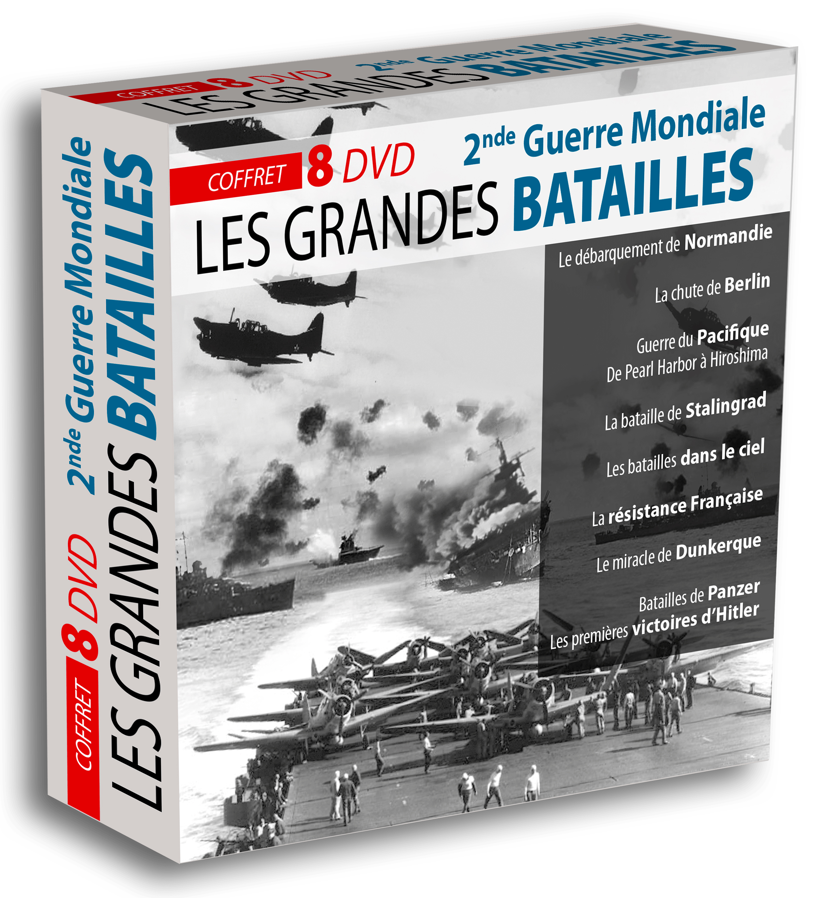 COFFRET GRANDES BATAILLES 2NDE GUERRE MONDIALE - 8 DVD