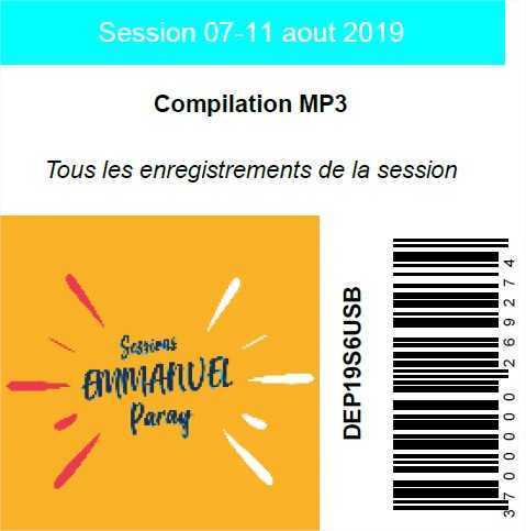 Session 07-11 aout 2019, USB MP3