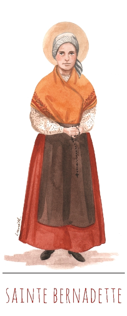 Lot de 10 signets - Bernadette