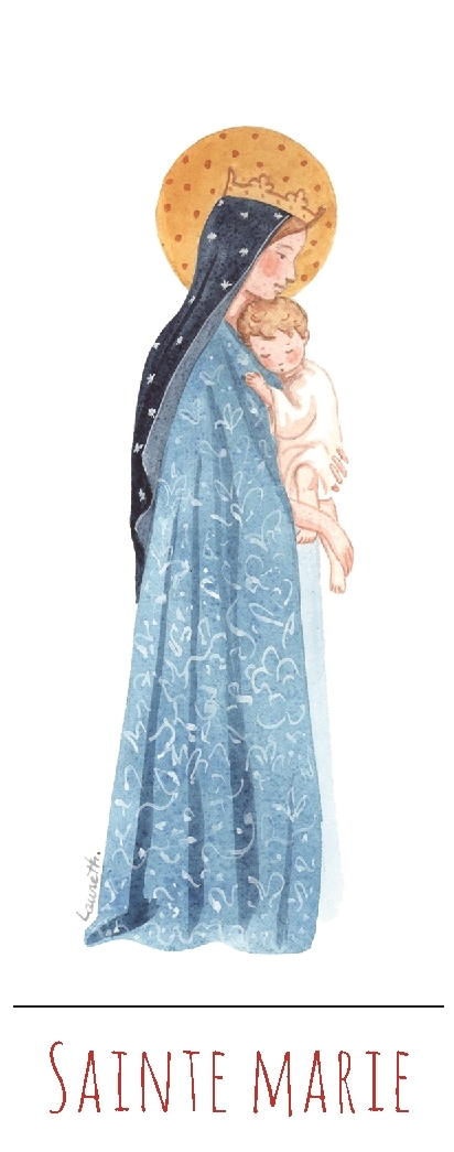 Lot de 10 signets - Marie 