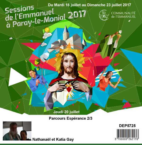 Parcours espérance 2/3  Session du 18 au 23 juillet 2017