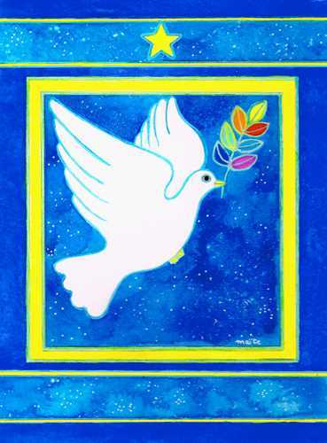 Carte Colombe de la Paix