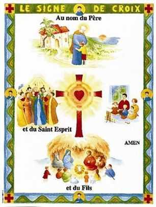 Le signe de croix - Lot de 10