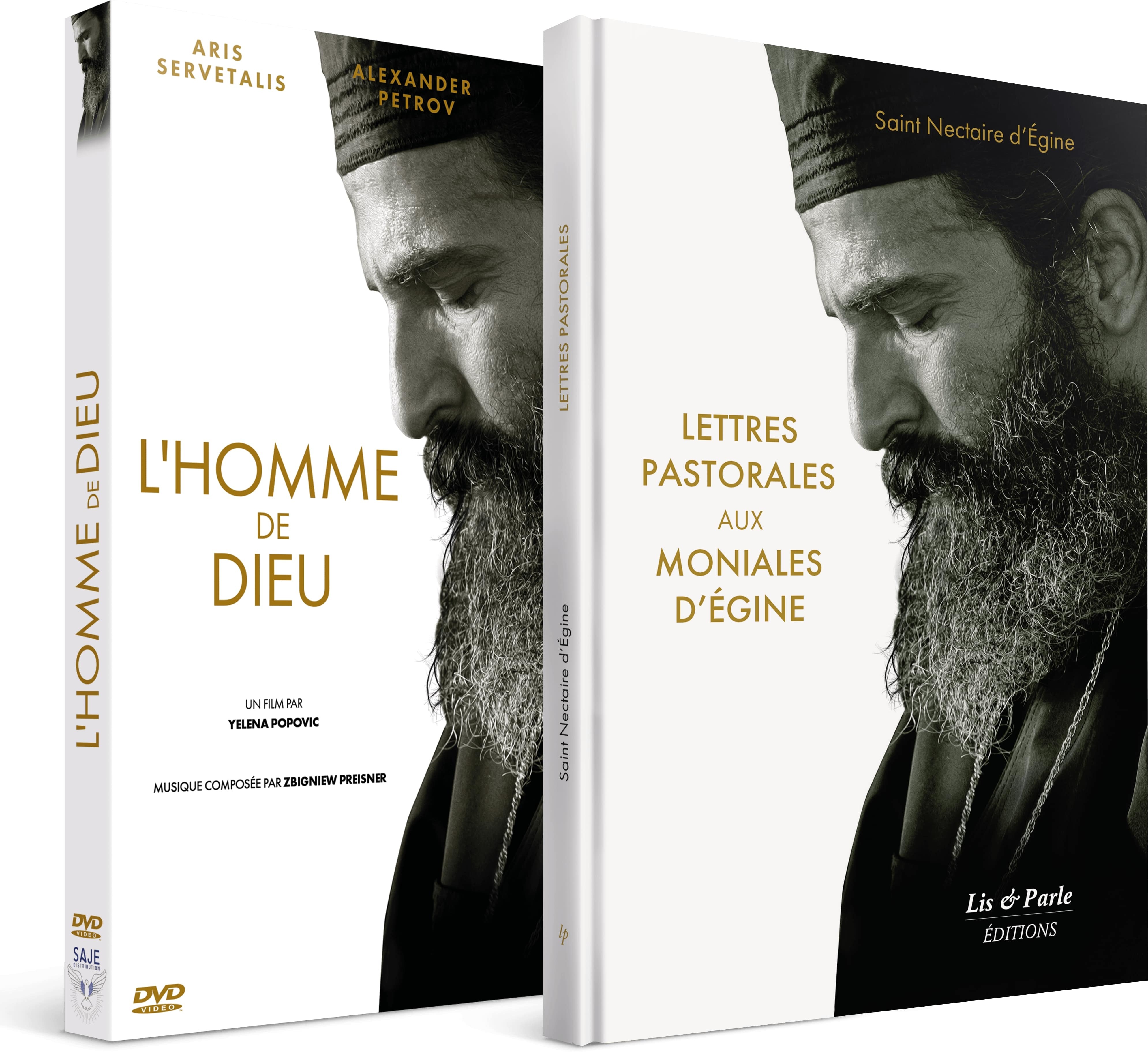 Lot DVD "LÂ´homme de Dieu" + Livre "Lettres pastorales aux moniales d'Egine"