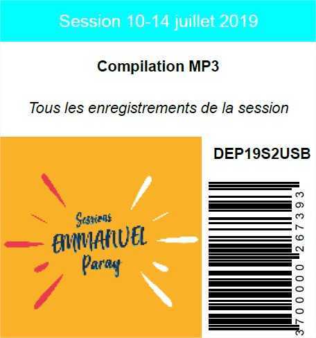 Session 10-14 juillet 2019, USB MP3