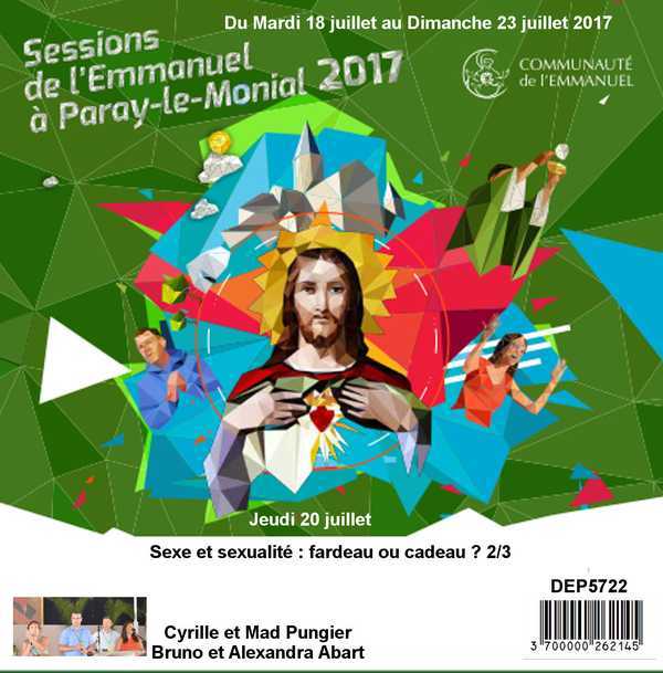 Sexe et sexualité : fardeau ou cadeau ? 2/3  Session du 18 au 23 juillet 2017