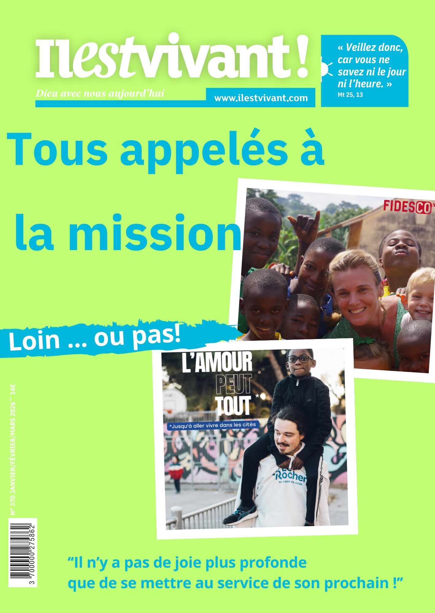 N° 370 Tous appelés à la mission - janvier/février/mars 2027