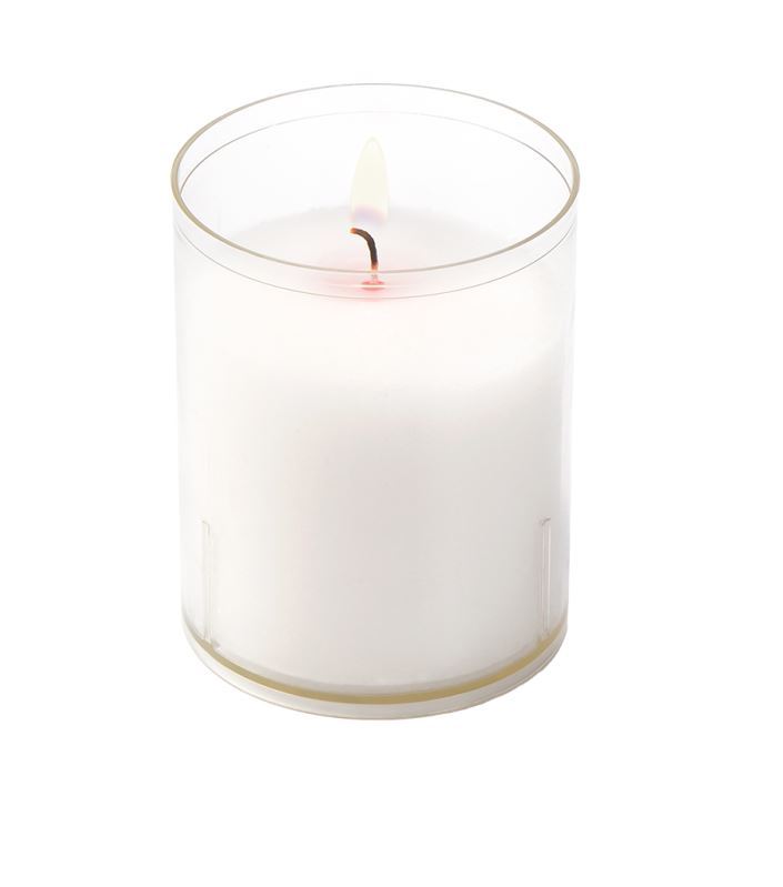 Veilleuse votives 50 mm diamètres blanche - H 65 mm 