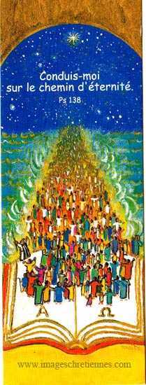 Lot de 25 - Signet Maïté Roche Chemins d'éternité - Conduis moi sur le chemin d'éternité