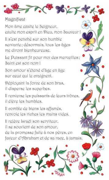 Lot de 25 - Image Prière Magnificat