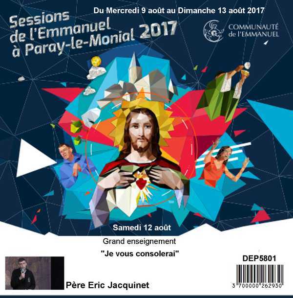 Je vous consolerai Session du 09 au 13 août 2017