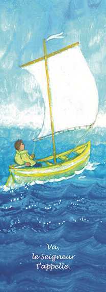 Lot de 25 - Signet Maïté Roche Appel - Va le Seigneur t'appelle.