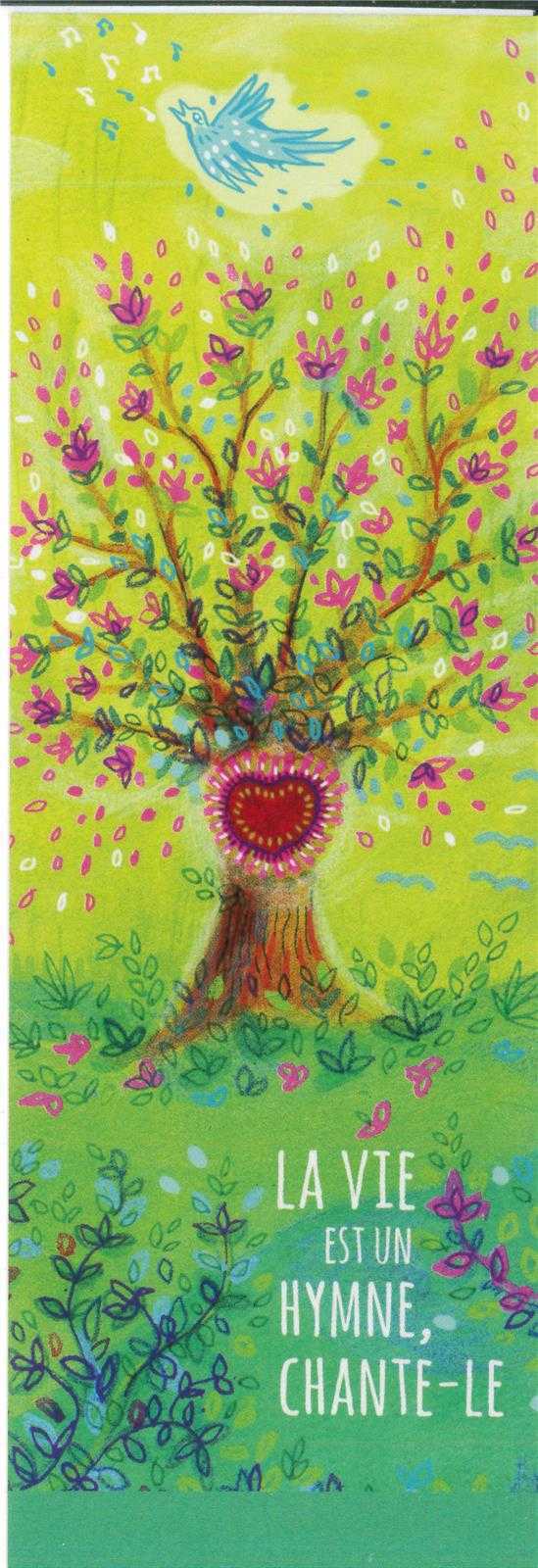 Lot de 25 Signets  La vie est un hymne Chante-le