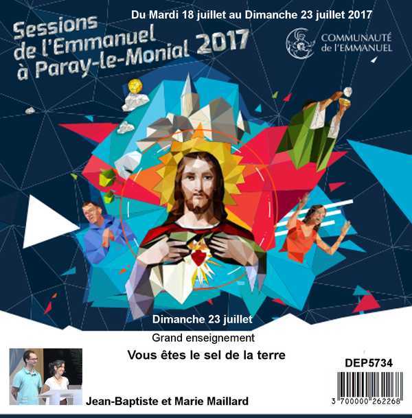 Vous êtes le sel de la terre  Session du 18 au 23 juillet 2017