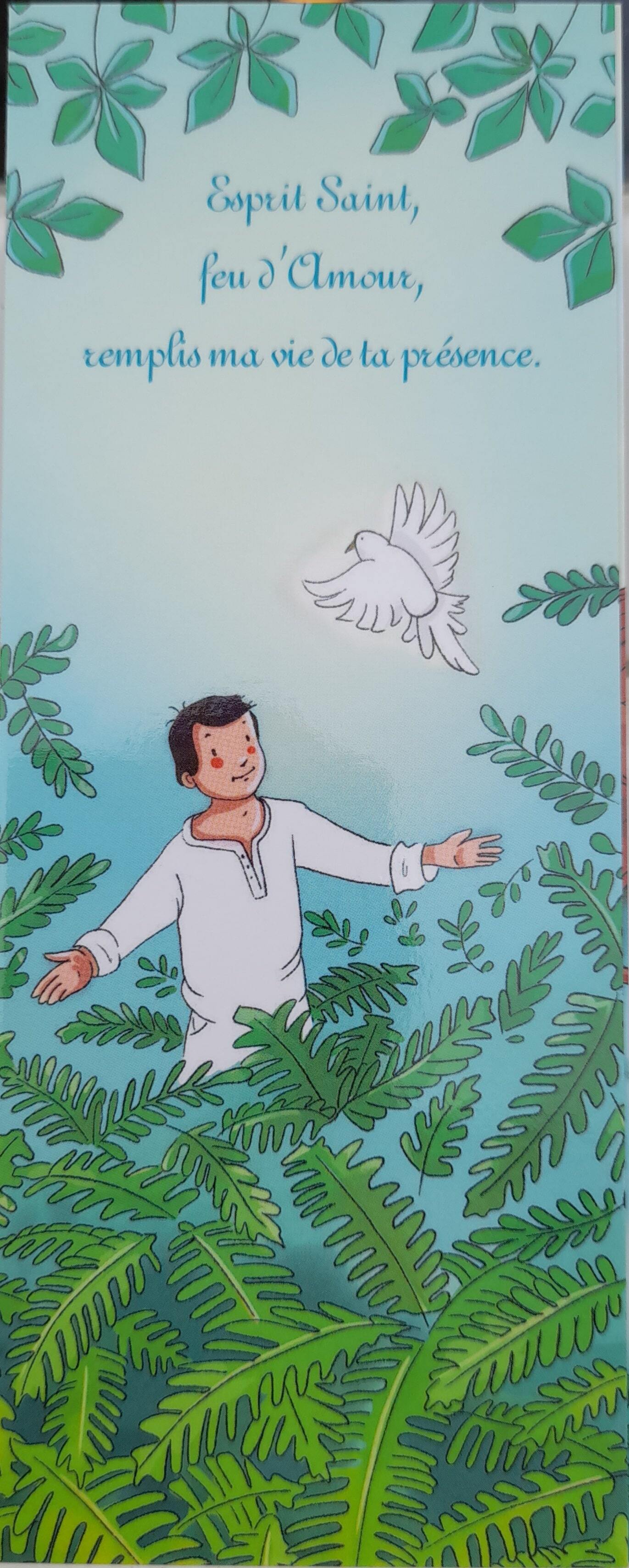 Lot de 25 signets - Esprit Saint, feu d'amour, remplis ma vie de ta présence.