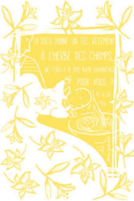 Lot de 25 - Image Baptême 3 Si Dieu donne un tel vêtement